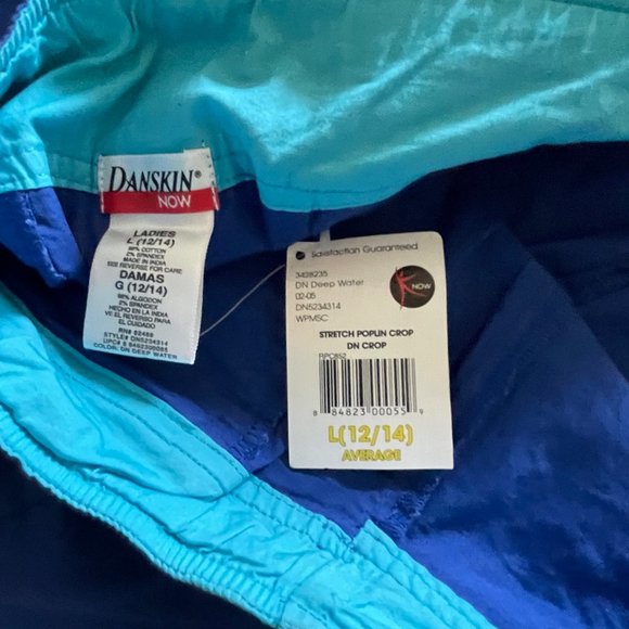 NWT Royal Blue Danskin Capri Pants-Large 12-14 - Picture 6 of 6